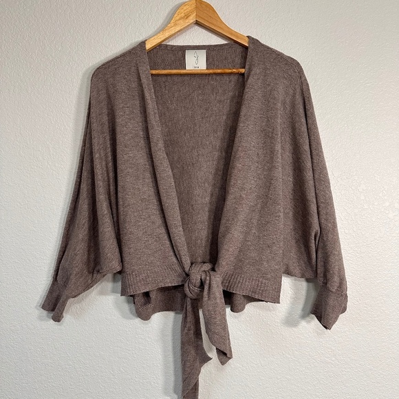 JOIE Balletcore Cropped Wrap Top Dolman Sleeves Women's - Picture 1 of 5